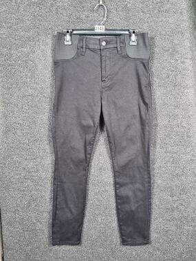 Good American Pants Womens 6 Black Stretch Skinny Maternity Panel Jegging USA